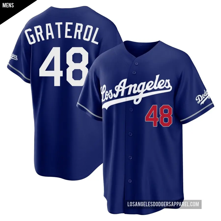 Men's Los Angeles Dodgers ＃48 Brusdar Graterol Limited Royal Alternate Stadium Jersey
