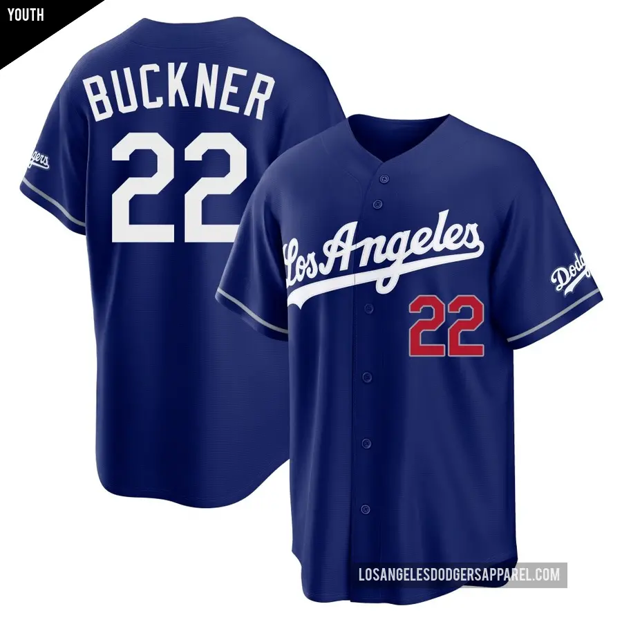 Youth Los Angeles Dodgers ＃22 Bill Buckner Limited Royal Alternate Stadium Jersey
