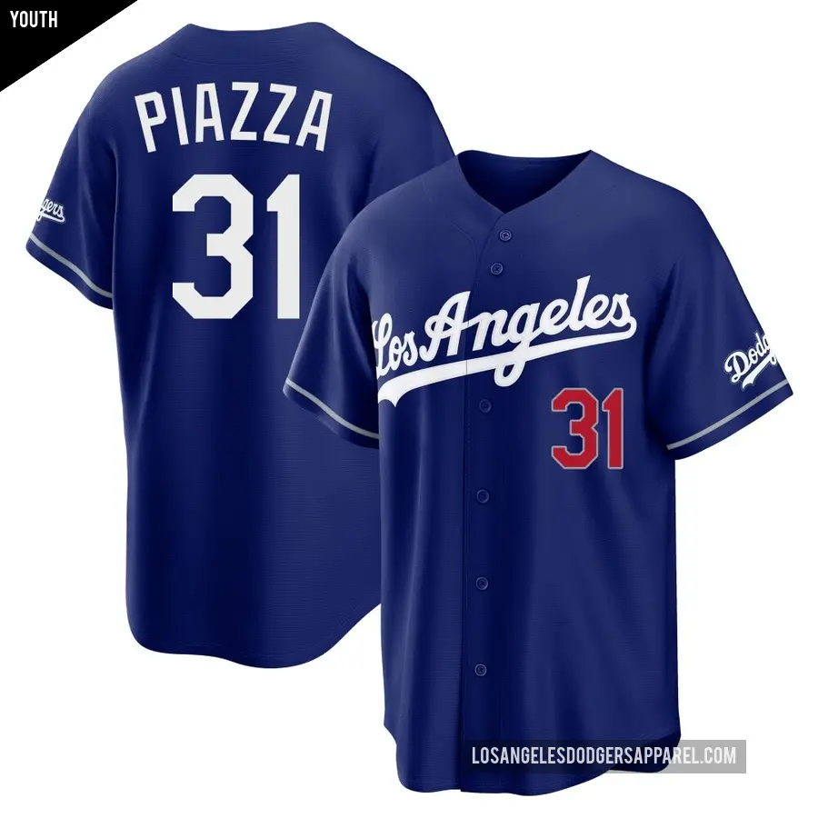 Youth Los Angeles Dodgers ＃31 Mike Piazza Limited Royal Alternate Stadium Jersey